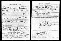 WWI Draft Card, James Avery Williams