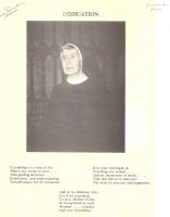 Photograph of Sister Mary Ellen Field in the 1970 yearbook of the Marion Court Secretarial School, which she founded.